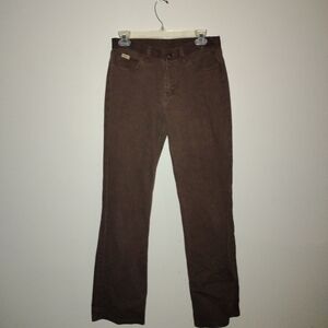 Chic Brown Boot Cut Jeans